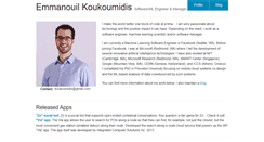 Desktop Screenshot of koukoumidis.com