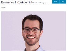 Tablet Screenshot of koukoumidis.com